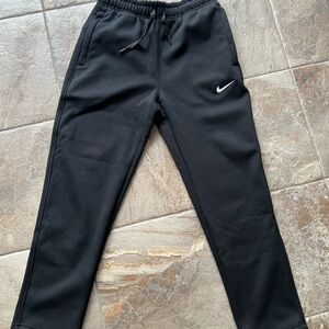 Nike Mens Black Sweatpants with White Logo